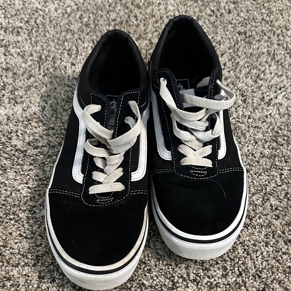 Vans Kids Black and White Sneakers